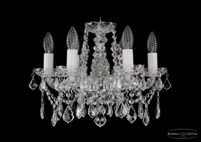 Люстра хрустальная Bohemia Ivele 1413/6/141/Ni/Leafs Люстра хрустальная Bohemia Ivele 1413/6/141/Ni/Leafs