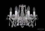 Люстра хрустальная Bohemia Ivele 1413/6/141/Ni/Leafs