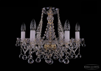Люстра хрустальная Bohemia Ivele 1413/6/165/G/Balls Люстра хрустальная Bohemia Ivele 1413/6/165/G/Balls