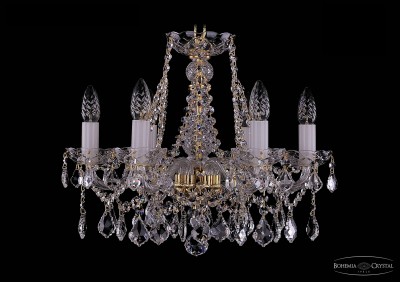 Люстра хрустальная Bohemia Ivele 1413/6/165/G/Leafs Люстра хрустальная Bohemia Ivele 1413/6/165/G/Leafs
