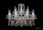 Люстра хрустальная Bohemia Ivele 1413/8+4/200/G/Balls