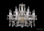 Люстра хрустальная Bohemia Ivele 1413/8+4/200/G/Leafs
