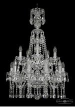 Люстра хрустальная Bohemia Ivele 1413/10+5/200/XL-90/2d/Ni
