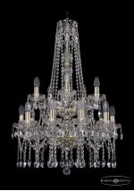 Люстра хрустальная Bohemia Ivele 1413/10+5/200/h-87/2d/G