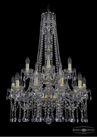 Люстра хрустальная Bohemia Ivele 1413/10+5/220/h-92/2d/G
