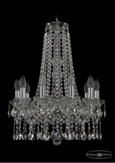 Люстра хрустальная Bohemia Ivele 1413/10/165/h-62/Ni