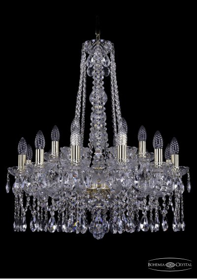 Люстра хрустальная Bohemia Ivele 1413/12+6/220/h-73/G
