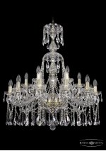 Люстра хрустальная Bohemia Ivele 1413/12+6/300/XL-95/G