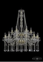 Люстра хрустальная Bohemia Ivele 1413/12+6/300/h-96/2d/G