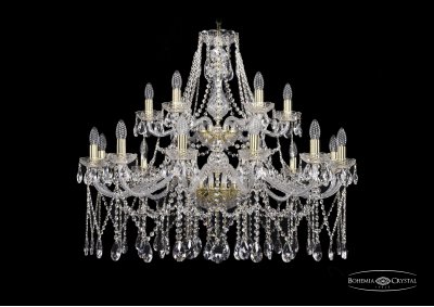 Люстра хрустальная Bohemia Ivele 1413/12+6/360/2d/G
