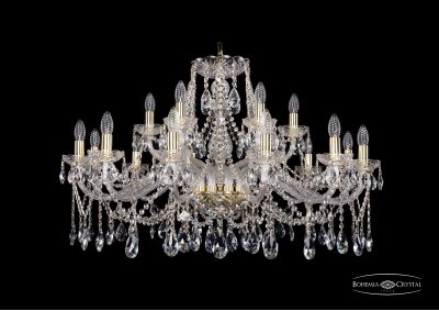 Люстра хрустальная Bohemia Ivele 1413/12+6/360/G