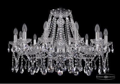 Люстра хрустальная Bohemia Ivele 1413/12/300/Ni