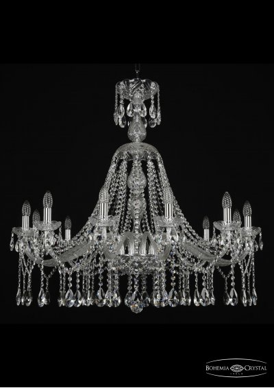 Люстра хрустальная Bohemia Ivele 1413/12/360/XL-100/Ni