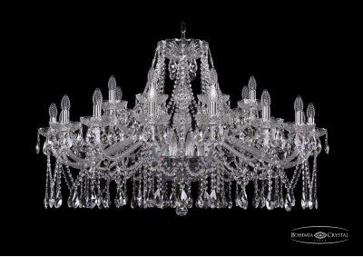 Люстра хрустальная Bohemia Ivele 1413/16+8/400/Ni