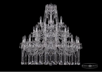 Люстра хрустальная Bohemia Ivele 1413/20+10+5/360/3d/Ni