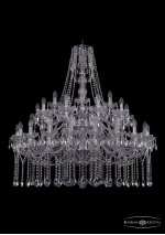 Люстра хрустальная Bohemia Ivele 1413/20+10+5/400/2d/Ni