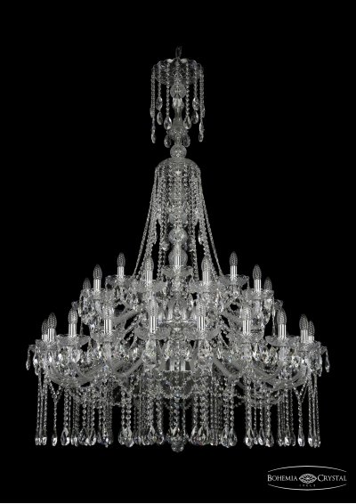 Большая Люстра хрустальная Bohemia Ivele 1413/20+10+5/400/XL-164/2d/Ni Большая Люстра хрустальная Bohemia Ivele 1413/20+10+5/400/XL-164/2d/Ni