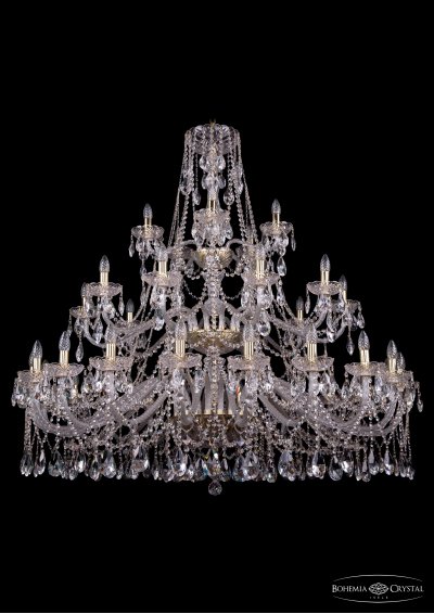 Люстра хрустальная большая Bohemia Ivele 1413/20+10+5/530-135/3d/G Люстра хрустальная большая Bohemia Ivele 1413/20+10+5/530-135/3d/G