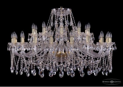 Люстра хрустальная большая Bohemia Ivele 1413/20+10/400-76/G Люстра хрустальная большая Bohemia Ivele 1413/20+10/400-76/G
