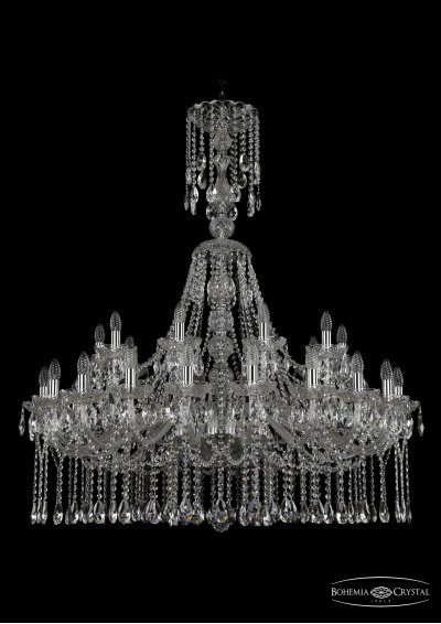 Люстра хрустальная Bohemia Ivele 1413/20+10/400/XL-130/Ni