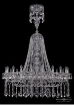 Люстра хрустальная Bohemia Ivele 1413/20/400/XL-160/Ni