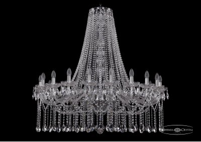 Люстра хрустальная Bohemia Ivele 1413/20/400/h-113/Ni