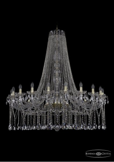 Большая Люстра хрустальная Bohemia Ivele 1413/20/460/h-136/G Большая Люстра хрустальная Bohemia Ivele 1413/20/460/h-136/G