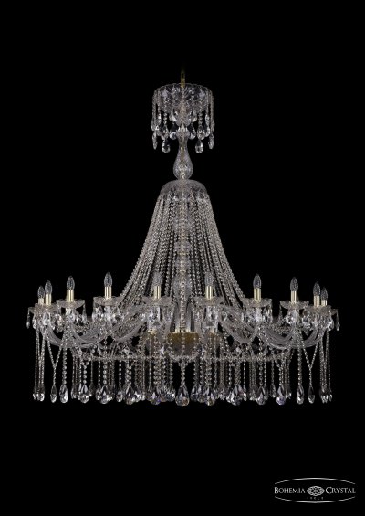 Люстра хрустальная Bohemia Ivele 1413/20/530/XL-158/G