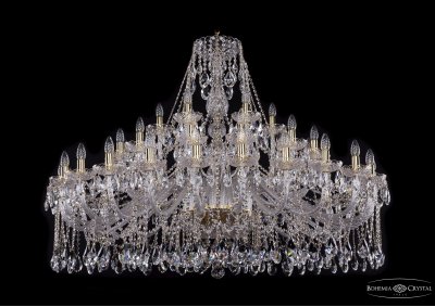 Люстра хрустальная Bohemia Ivele 1413/24+12+6/530/G