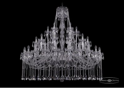 Люстра хрустальная Bohemia Ivele 1413/24+12+6/530/Ni
