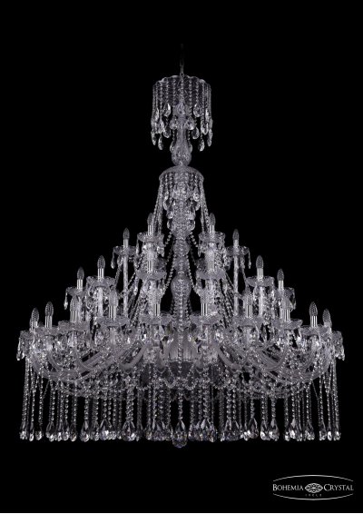 Большая Люстра хрустальная Bohemia Ivele 1413/24+12+6/530/XL-176/Ni Большая Люстра хрустальная Bohemia Ivele 1413/24+12+6/530/XL-176/Ni