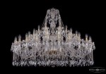 Люстра хрустальная большая Bohemia Ivele 1413/24+12+6/530-100/G