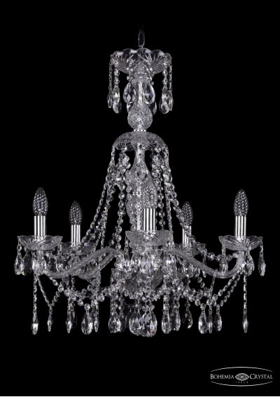 Люстра хрустальная Bohemia Ivele 1413/5/200/XL-66/Ni