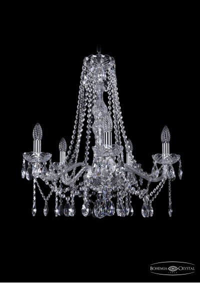 Люстра хрустальная Bohemia Ivele 1413/5/200/h-60/Ni