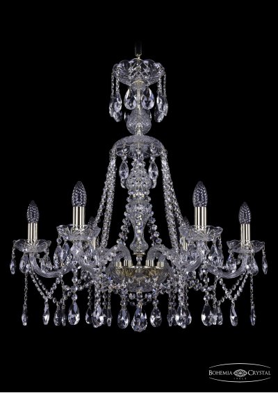 Люстра хрустальная Bohemia Ivele 1413/6/220/XL-73/G