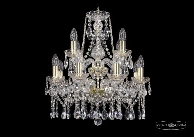 Люстра хрустальная Bohemia Ivele 1413/8+4/165/2d/G Люстра хрустальная Bohemia Ivele 1413/8+4/165/2d/G
