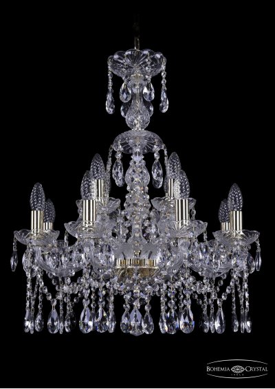 Люстра хрустальная Bohemia Ivele 1413/8+4/200/XL-66/G Люстра хрустальная Bohemia Ivele 1413/8+4/200/XL-66/G