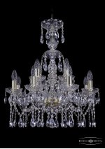 Люстра хрустальная Bohemia Ivele 1413/8+4/200/XL-66/G