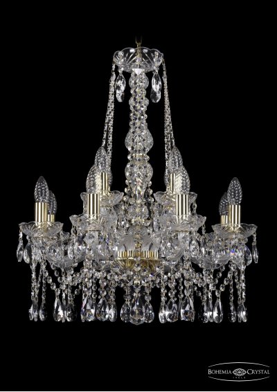 Люстра хрустальная Bohemia Ivele 1413/8+4/200/h-66/G Люстра хрустальная Bohemia Ivele 1413/8+4/200/h-66/G