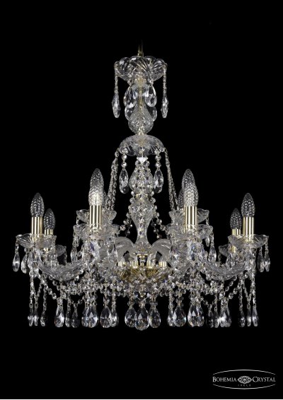 Люстра хрустальная Bohemia Ivele 1413/8+4/220/XL-73/G