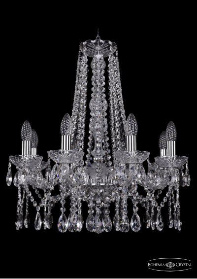 Люстра хрустальная Bohemia Ivele 1413/8/200/h-61/Ni