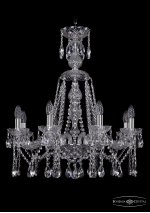 Люстра хрустальная Bohemia Ivele 1413/8/220/XL-73/Ni