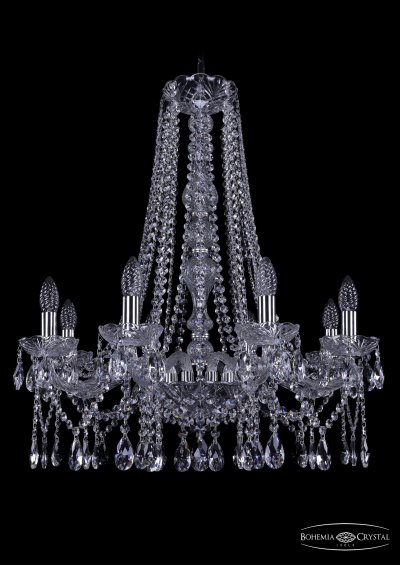 Люстра хрустальная Bohemia Ivele 1413/8/220/h-73/Ni