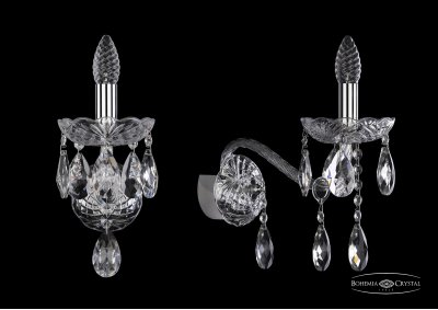 Светильник настенный бра Bohemia Ivele 1413B/1/200/XL/Ni