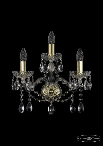 Светильник настенный бра Bohemia Ivele 1413B/2+1/165/G