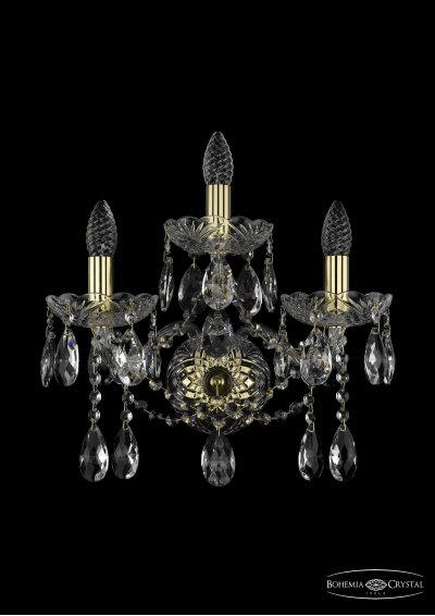 Светильник настенный бра Bohemia Ivele 1413B/2+1/165/XL/G