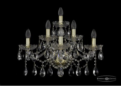 Светильник настенный бра Bohemia Ivele 1413B/3+2+1/220/XL/G