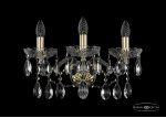Светильник настенный бра Bohemia Ivele 1413B/3/165/XL/G