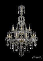 Люстра хрустальная Bohemia Ivele 1415/10+5/220/XL-104/2d/G