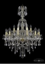 Люстра хрустальная Bohemia Ivele 1415/12+6/220/XL-86/G